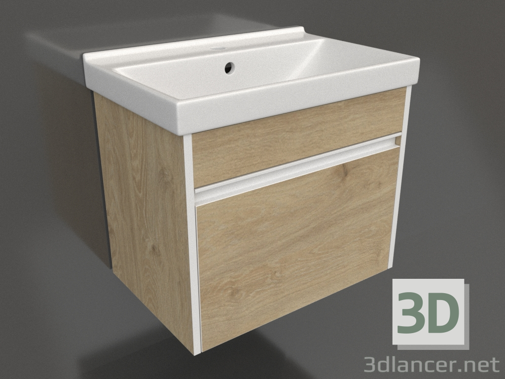 modèle 3D Armoire suspendue 60 cm (URB0106DD) - preview