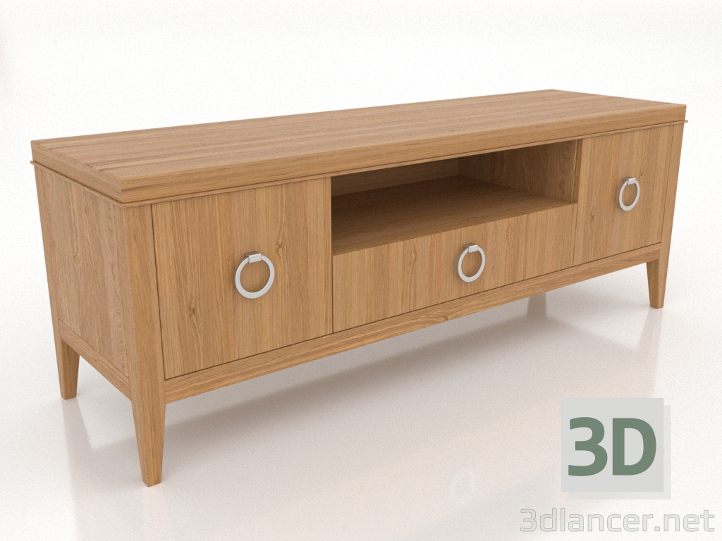 3d model Mueble TV 3 1500 mm (roble natural) - vista previa 3d model Mueble TV 3 1500 mm (roble natural) - vista previa