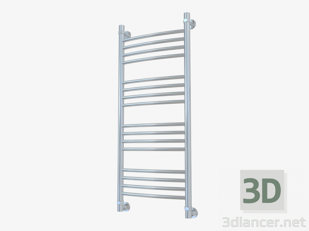 Modelo 3d Toalheiro aquecido Bohemia curvo (1000x400) - preview