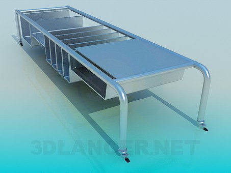 3D Modell Bewegliche Tisch für die Bücher - Vorschau