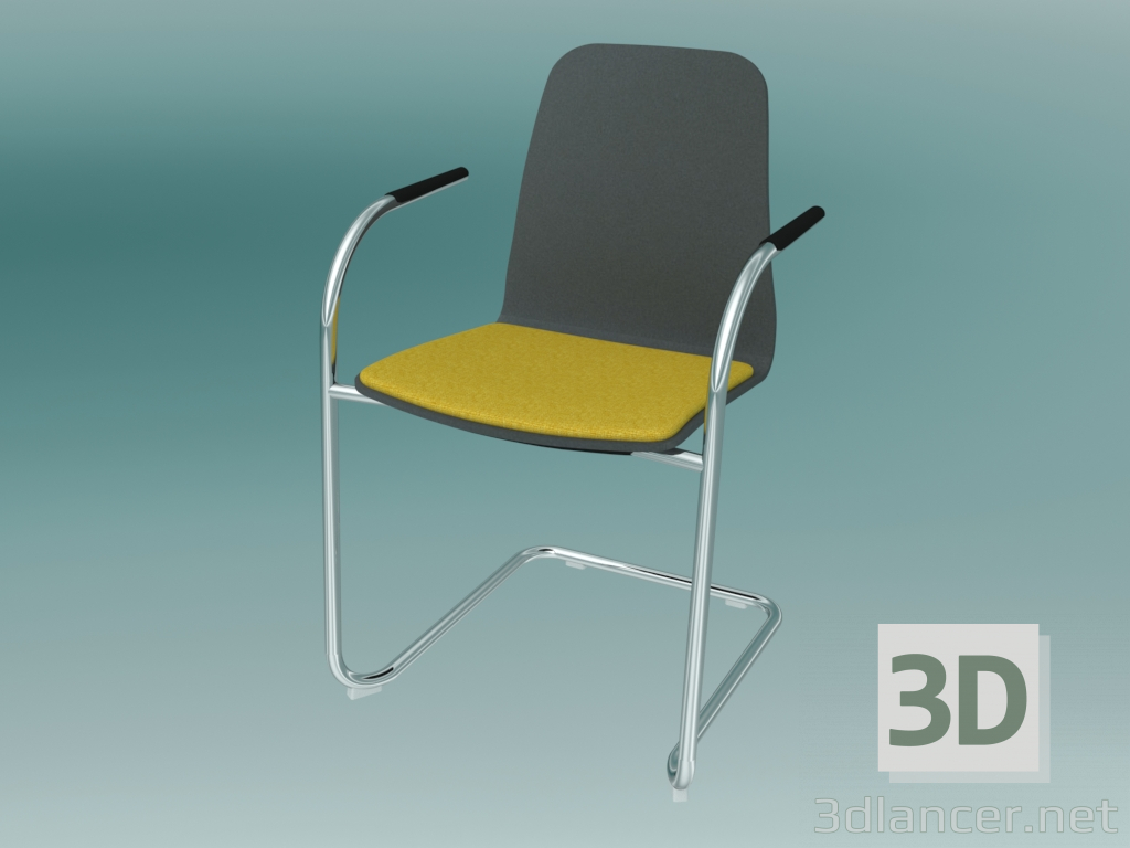 3d model Visitor Chair (K21V1 2P) - preview