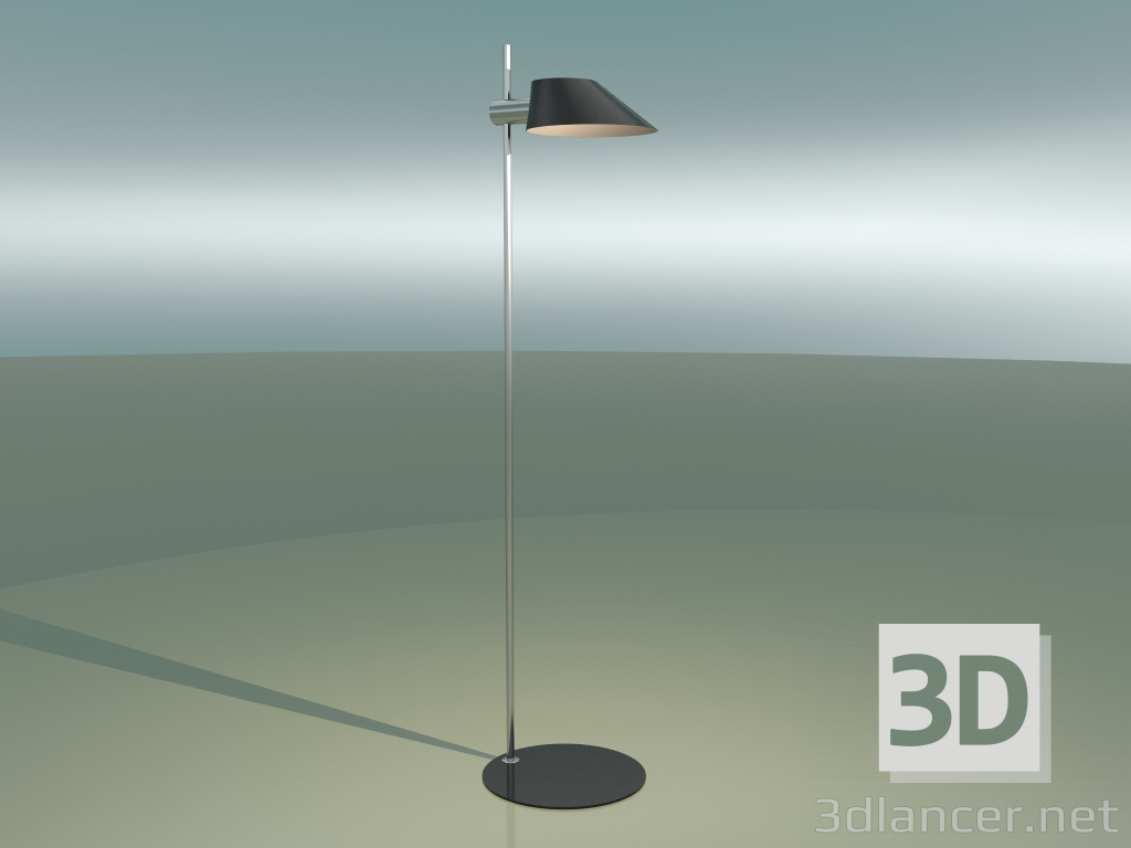 modèle 3D Lampadaire danois (Chrome) - preview