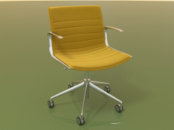 Silla 6203 (5 ruedas, giratoria, con reposabrazos, LU1, con acolchado extraíble)