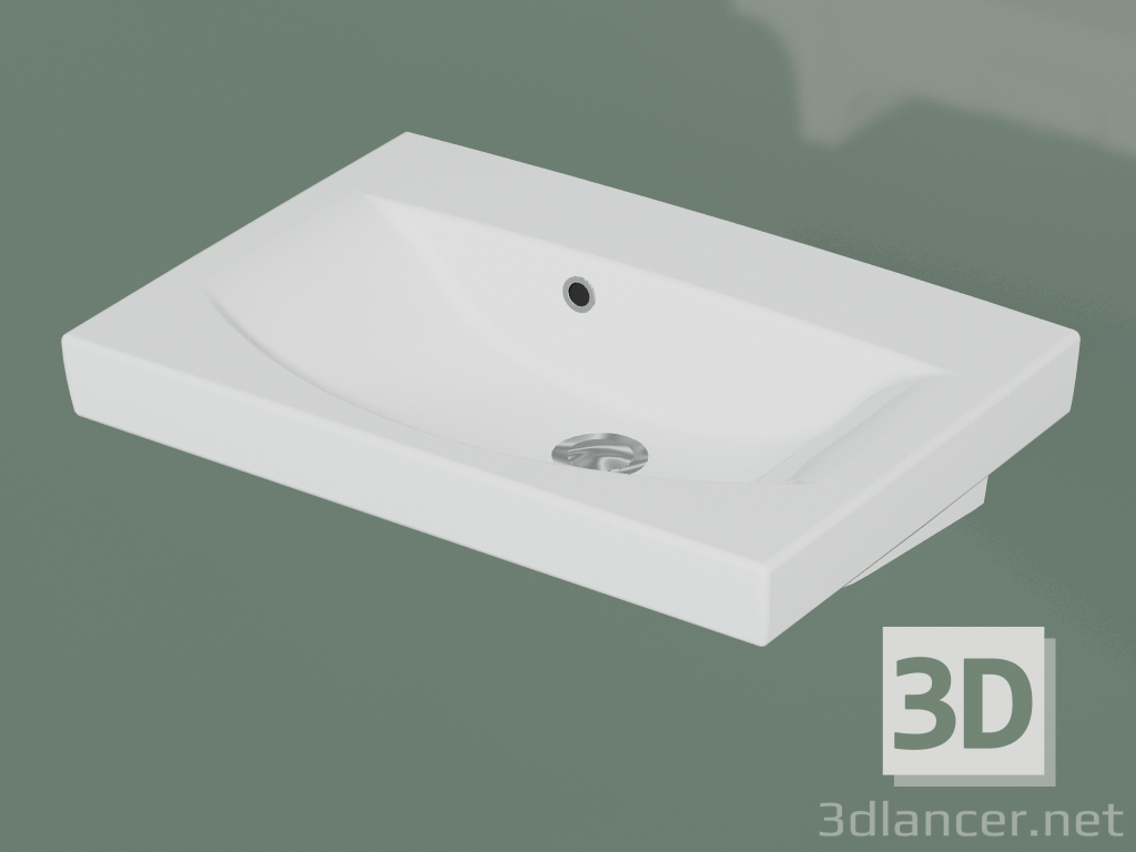 modello 3D Lavabo Logic 5169 incasso (51699901, 62 cm) - anteprima