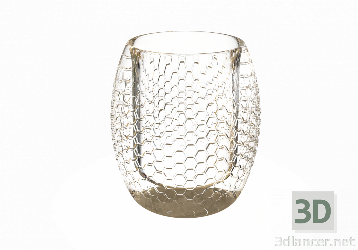 3d model HONEY COMB VASE - preview