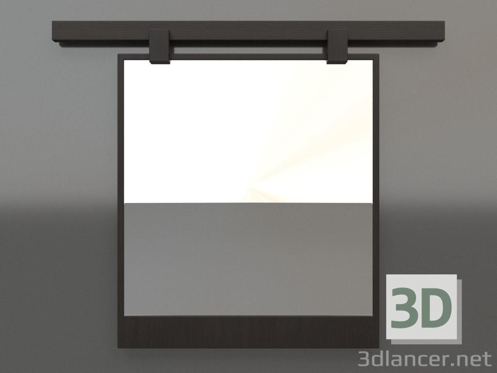 3d model Espejo ZL 13 (600x500, marrón madera oscuro) - vista previa