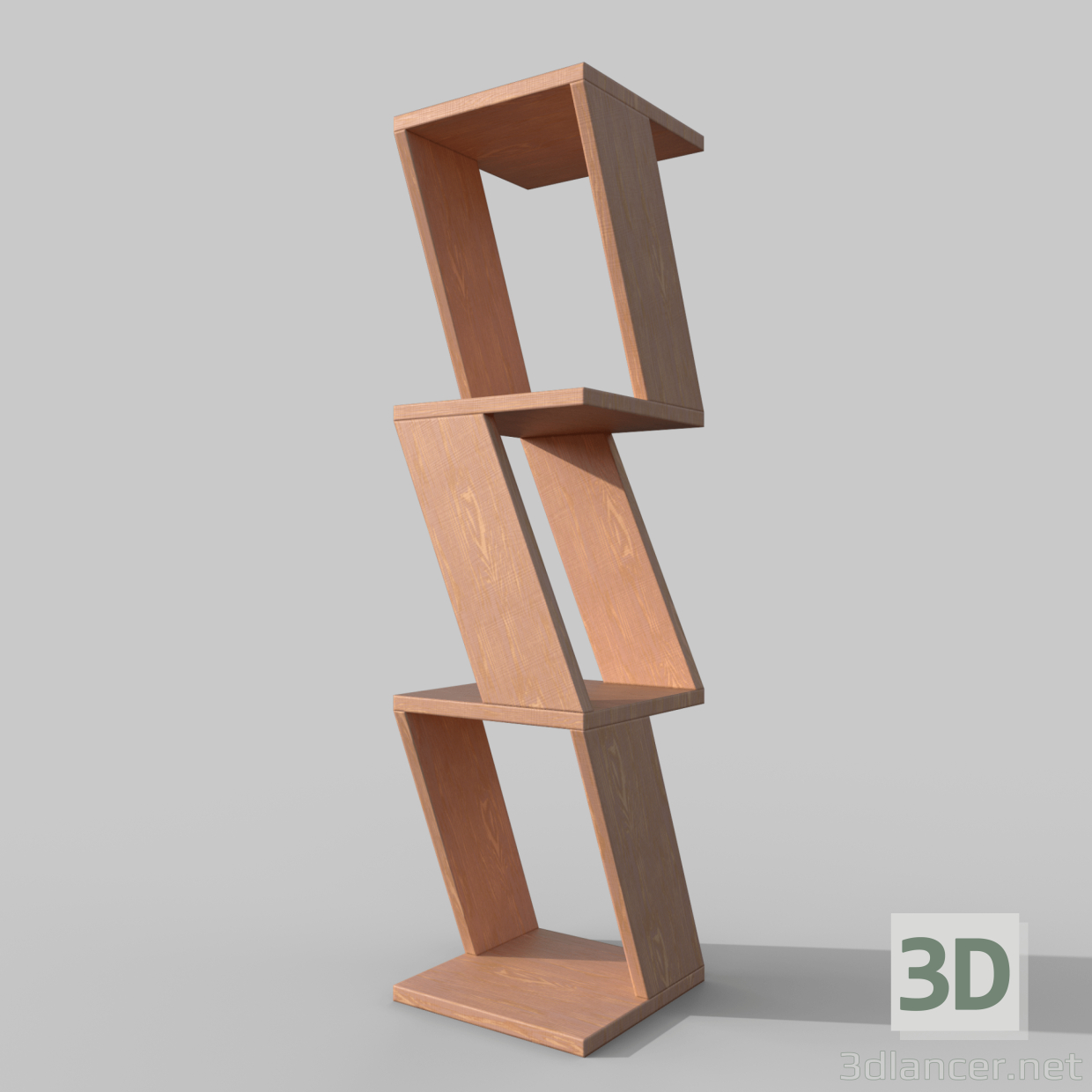 3d model wall shelf concept - preview