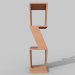 3d model wall shelf concept - preview