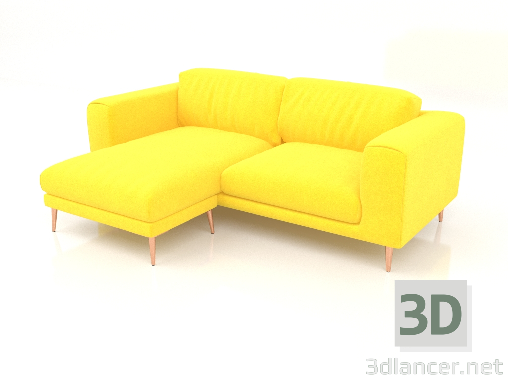 3D modeli Tor 3'lü köşe kanepe - önizleme