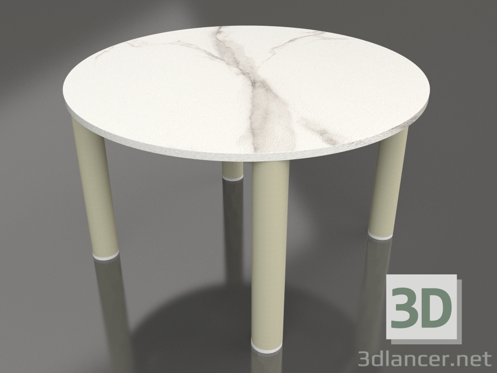 3d модель Стіл журнальний D 60 (Gold, DEKTON Aura) – превью