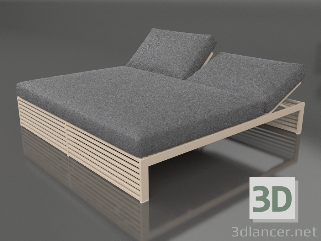 3d model Bed for rest 200 (Sand) - preview