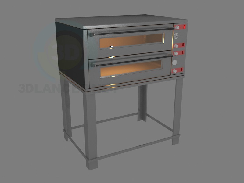 Modelo 3d Forno de pizza - preview