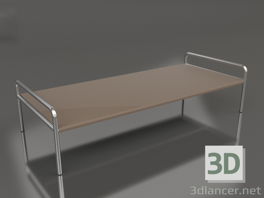 3d model Mesa de centro 153 con tablero de aluminio (Bronce) - vista previa