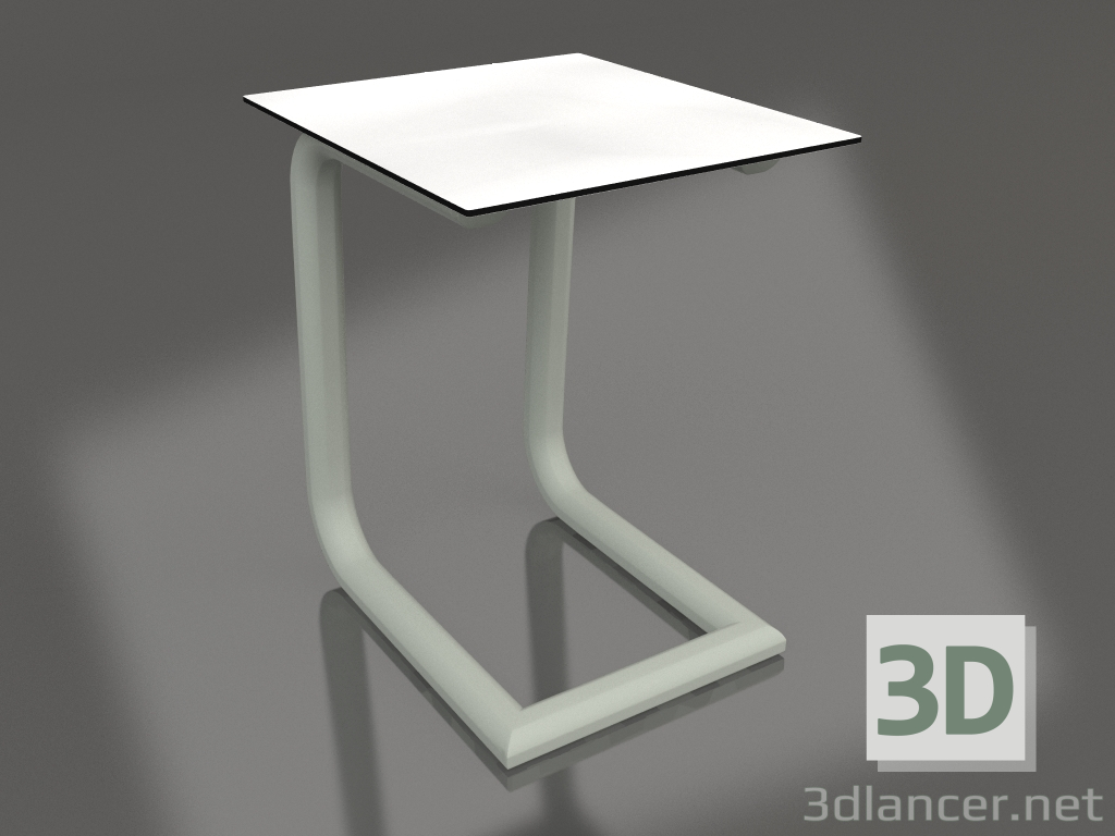 Modelo 3d Mesa lateral C (cinza cimento) - preview