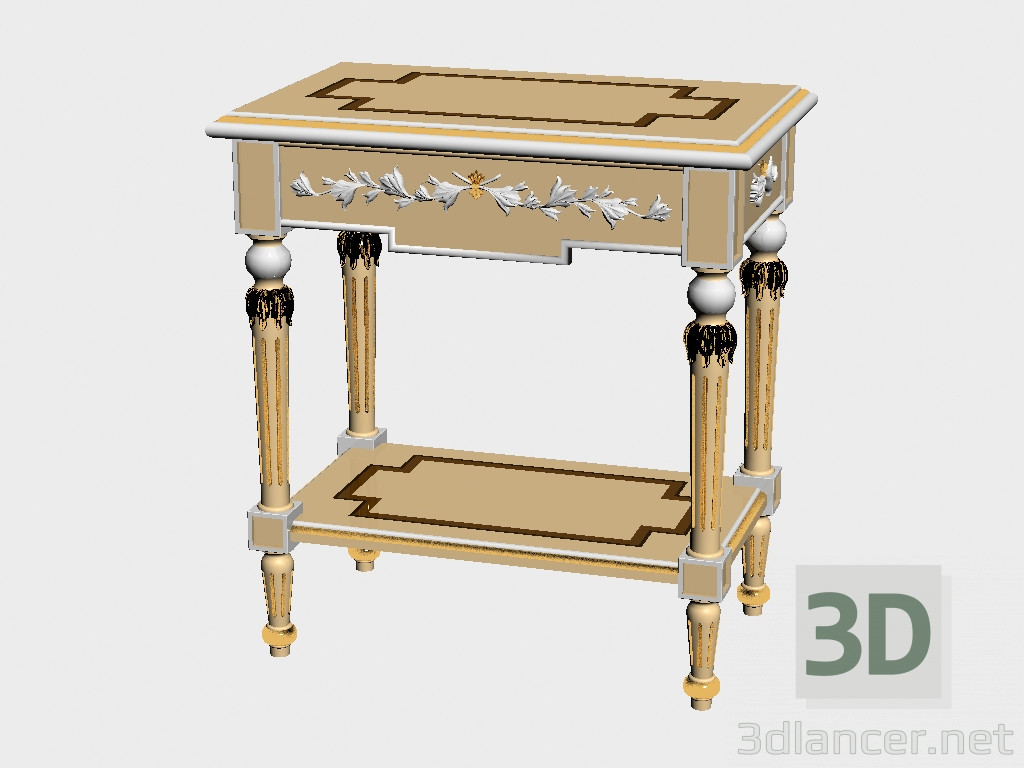 Modelo 3d Mesa de cabeceira - preview