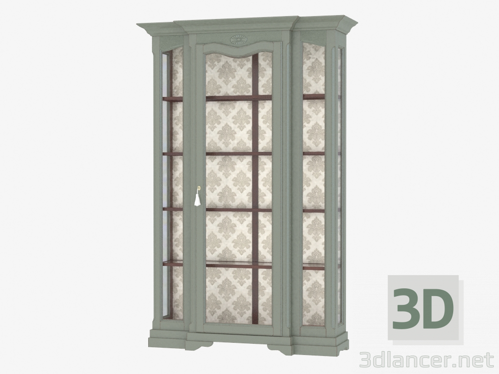 3d model Single-door showcase FS1101 - preview