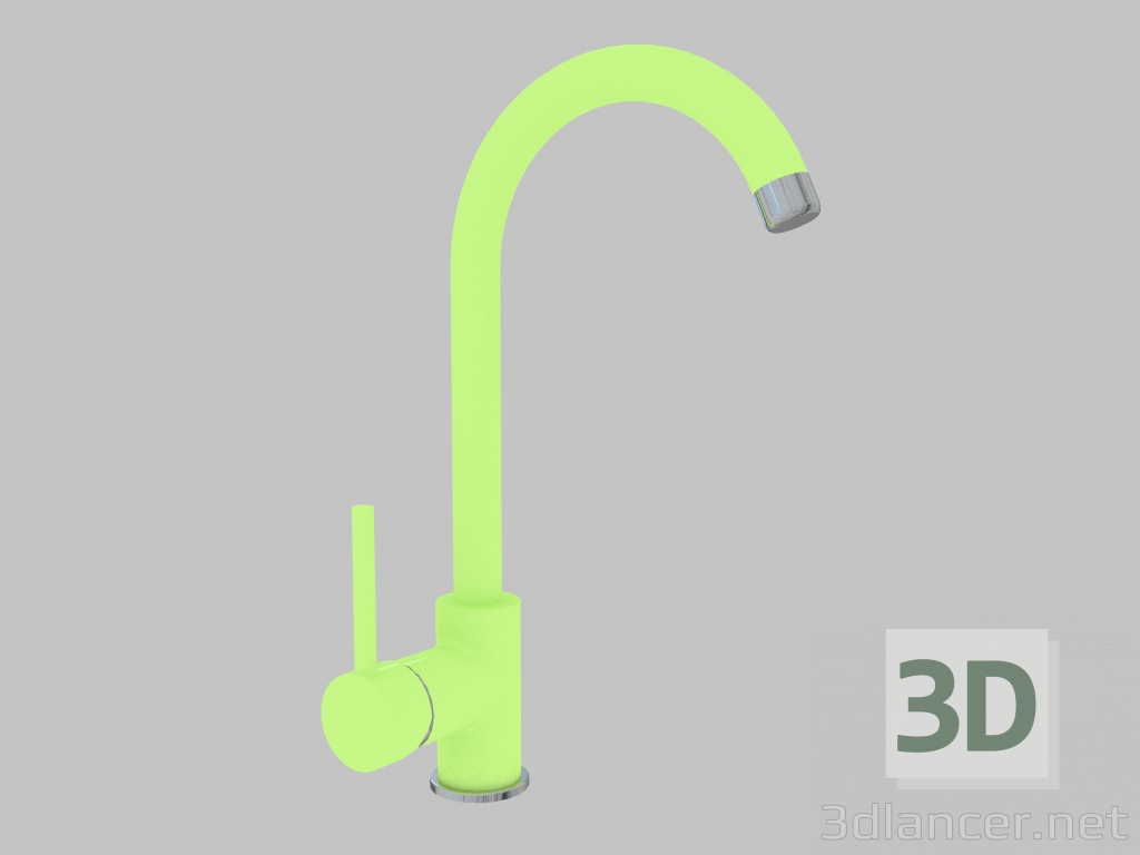 3d model Sink mixer green with U-spout Milin (BEU G62M) - preview