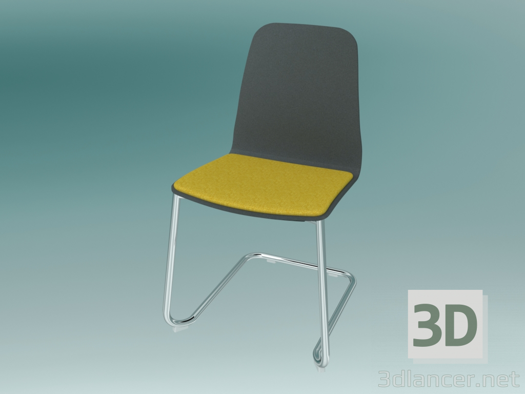 modello 3D Sedia visitatore (K21V1) - anteprima