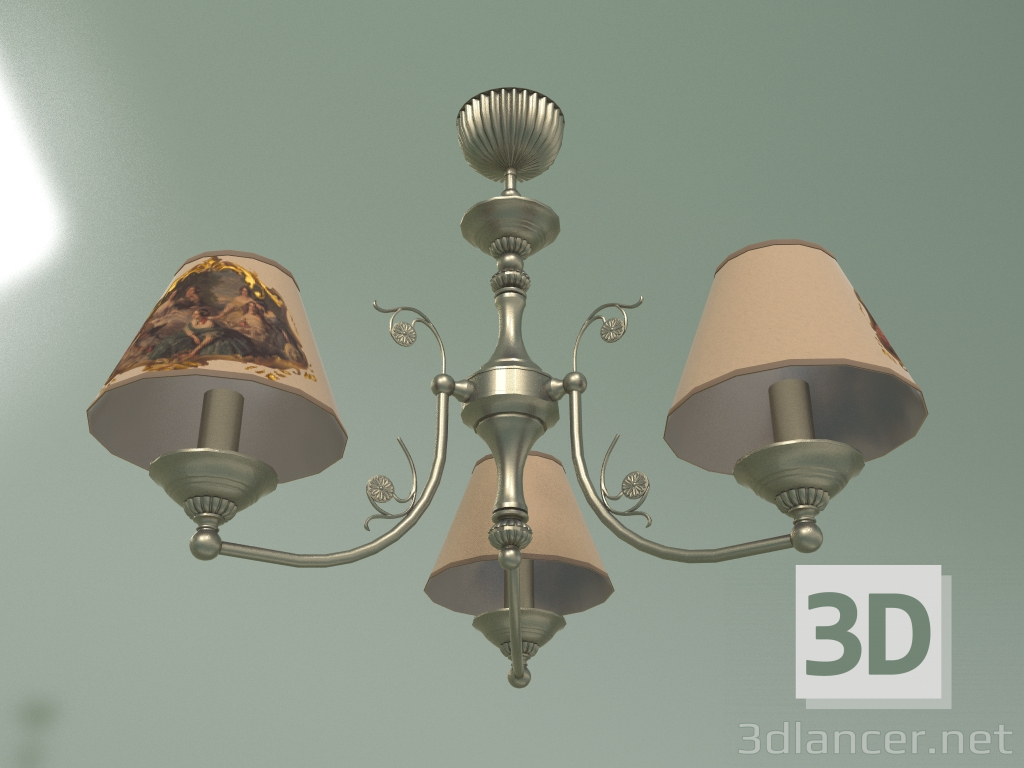 modello 3D Lampadario CASAMIA ABAZUR CAS-ZW-3 (PA) - anteprima