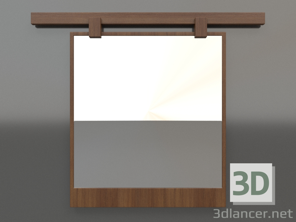 Modelo 3d Espelho ZL 13 (600x500, madeira marrom claro) - preview