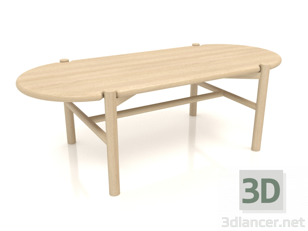 Modelo 3d Mesa de centro JT 07 (1200x530x400, madeira branca) - preview