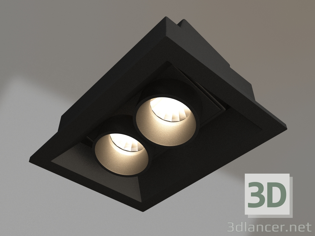 Modelo 3d Lâmpada MS-ORIENT-BUILT-TURN-TC-S67x90-5W Day4000 (BK-BK, 30 graus, 230V) - preview