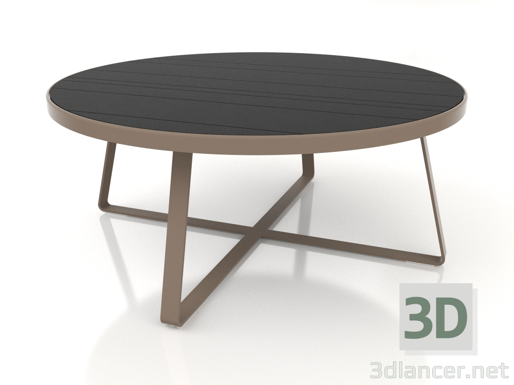 3D Modell Runder Esstisch Ø175 (DEKTON Domoos, Bronze) - Vorschau