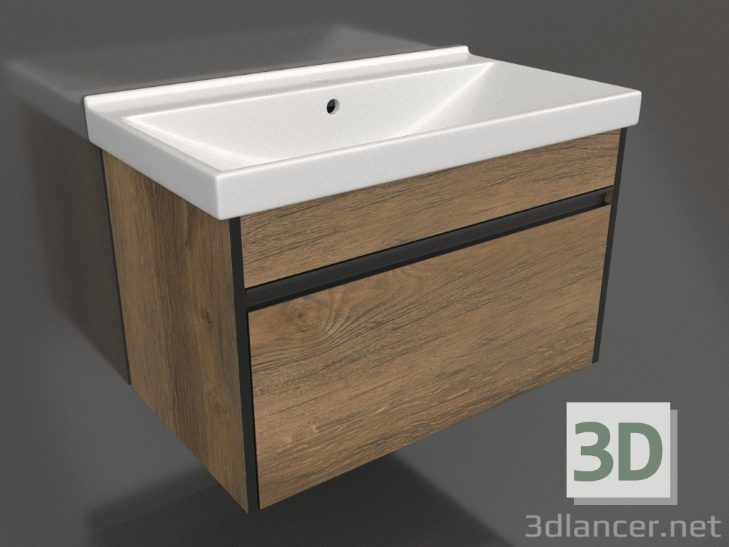 3d model Armario colgante 80 cm (URB0108DB) - vista previa