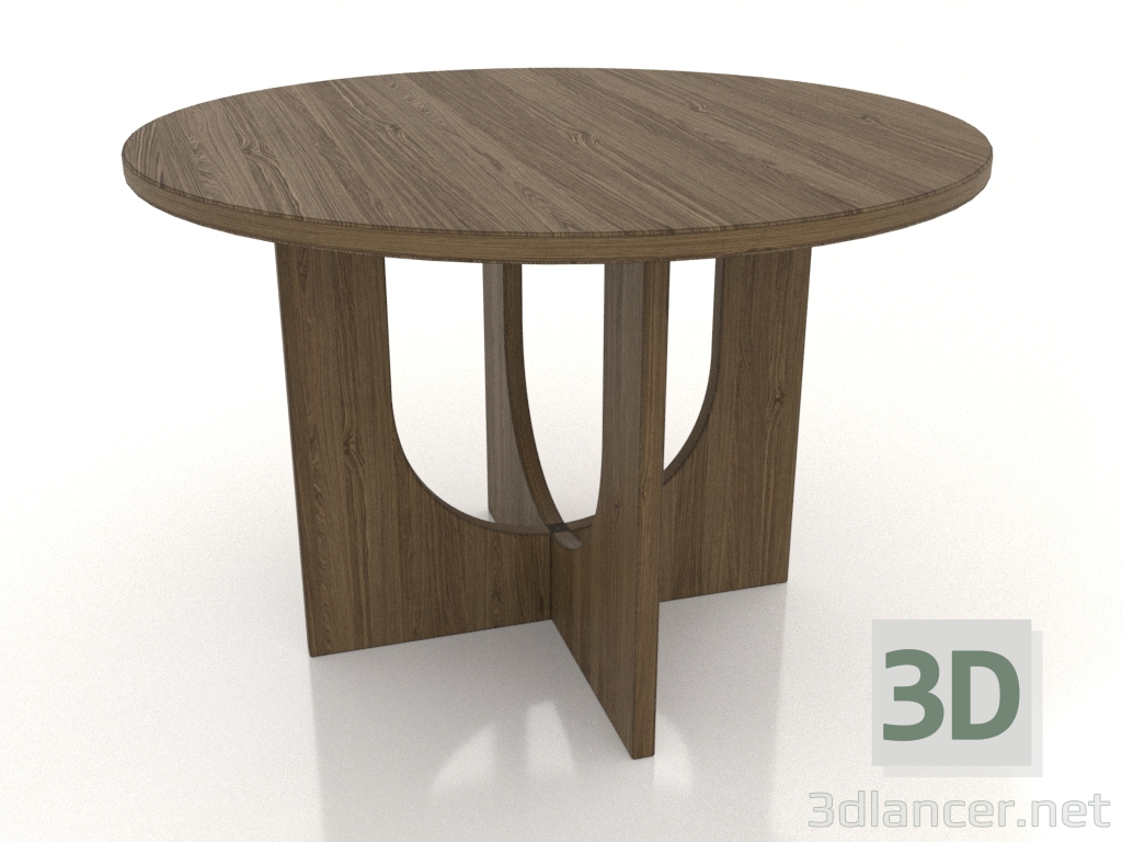 3d model Low table (lightened ash walnut) - preview