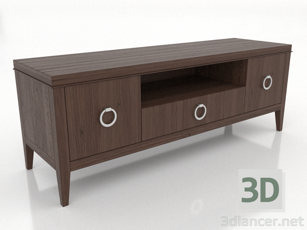 3d модель Тумба ТВ 3 1500 мм (темний горіх) – превью 3d модель Тумба ТВ 3 1500 мм (темний горіх) – превью