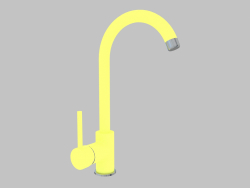 Mezclador de lavabo amarillo con U-spout Milin (BEU Y62M)