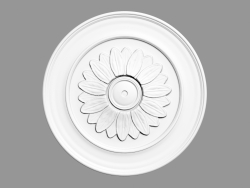 Sortie plafond R46 (53,5 x 53,5 x 4,2 - Ø 53,5 cm)