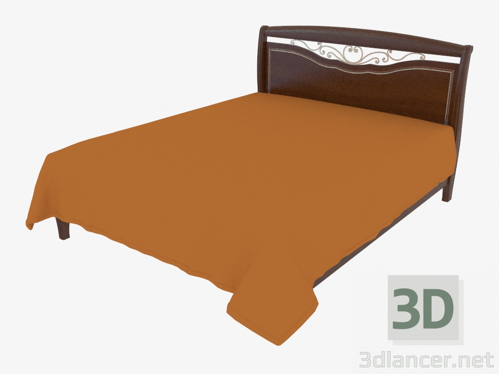 3d model Cama doble sin respaldo para piernas (1892x1233x2125) - vista previa