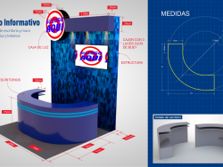 Promotional Information Kiosk Stand