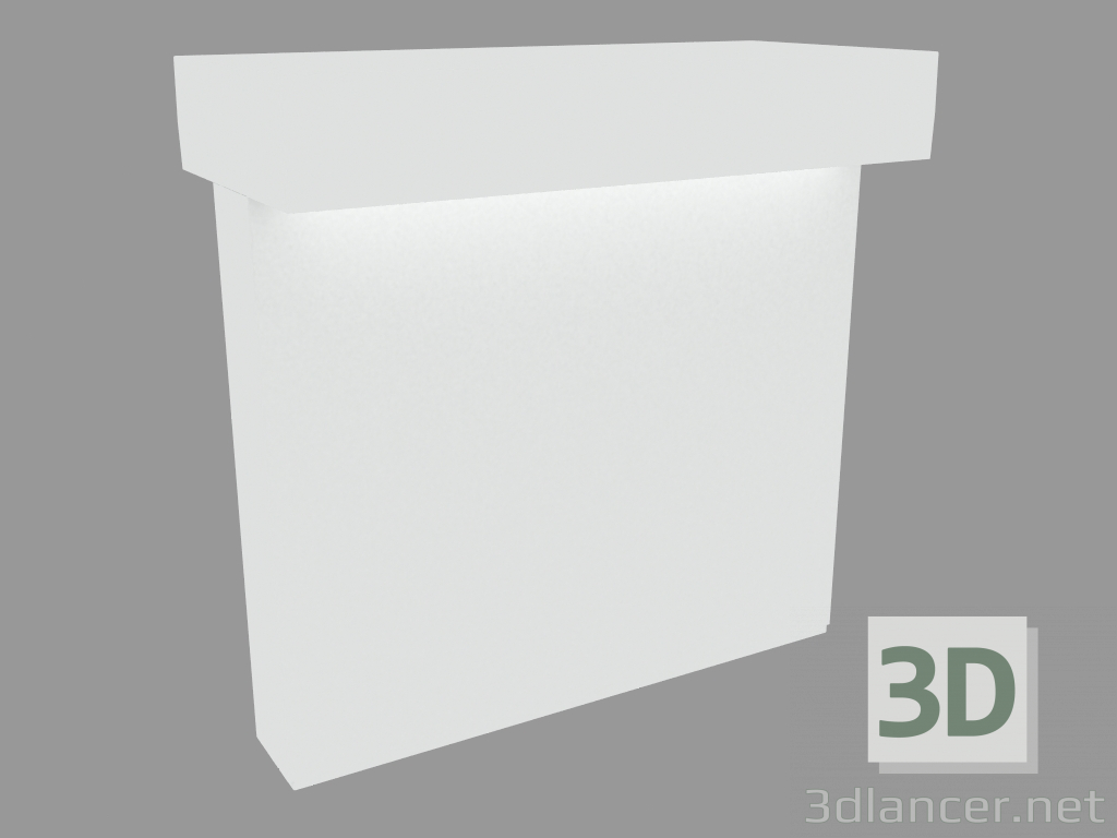 modello 3D Lampione MINI-LOOK BOLLARD DOPPIA EMISSIONE H. 220mm (S7215W) - anteprima