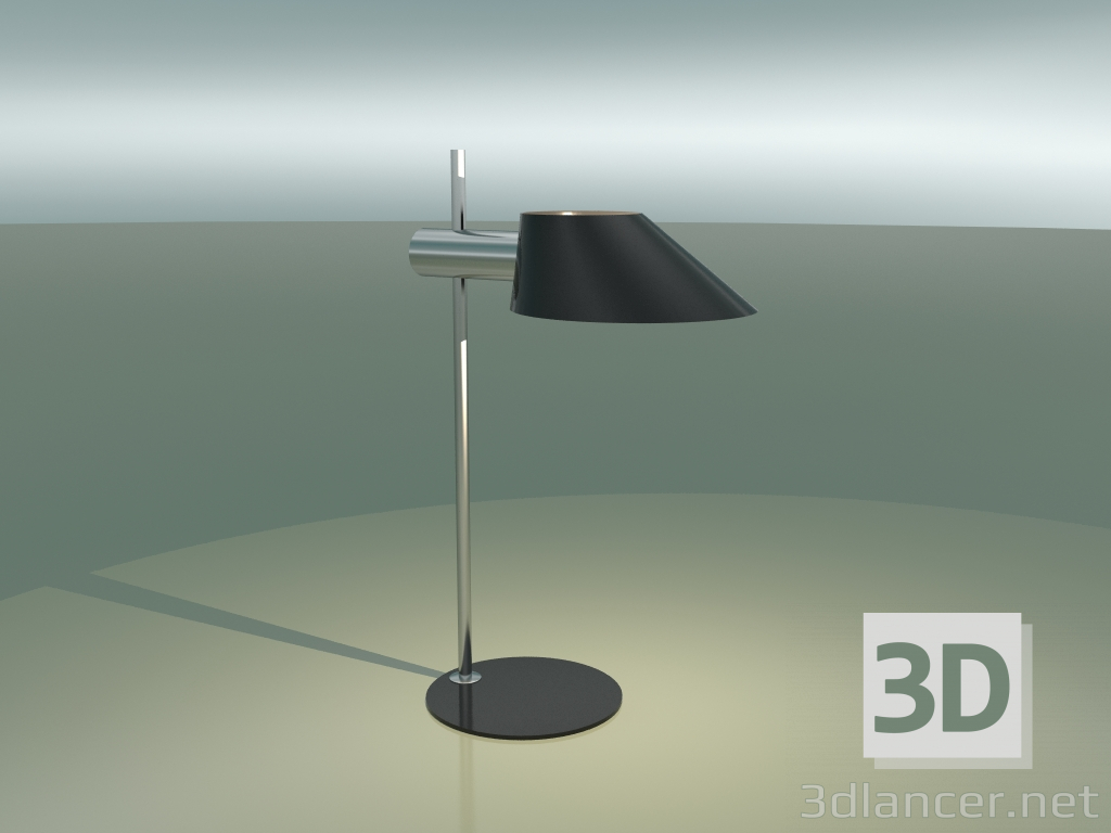 3d model Lámpara de mesa danesa (cromo) - vista previa