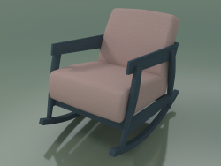 Fauteuil à bascule (307, bleu)