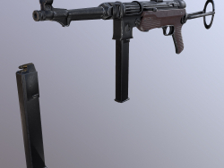 Submachine gun mp 38 40 3d model