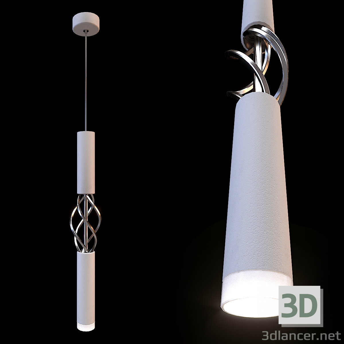 3d Lamp Eurosvet LANCE model buy - render