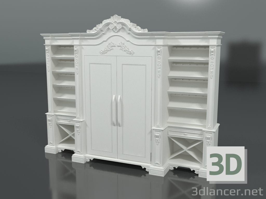 3D Modell Vitrine für Flaschen (Art. 14103) - Vorschau