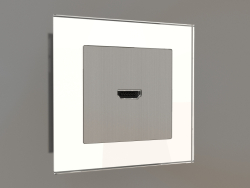 HDMI socket (brushed nickel)