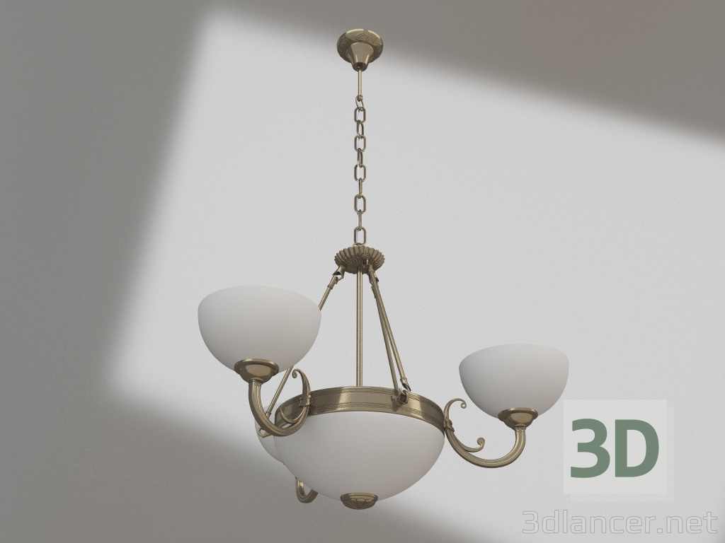 Modelo 3d Candeeiro suspenso Herbert (FR2012-PL-06-BZ) - preview