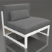 3d model Modular sofa, section 3, high back (White) - preview