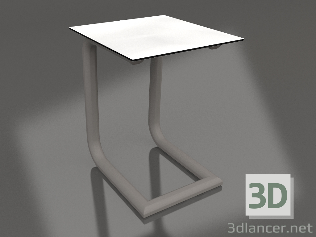 3d model Mesa auxiliar C (gris cuarzo) - vista previa