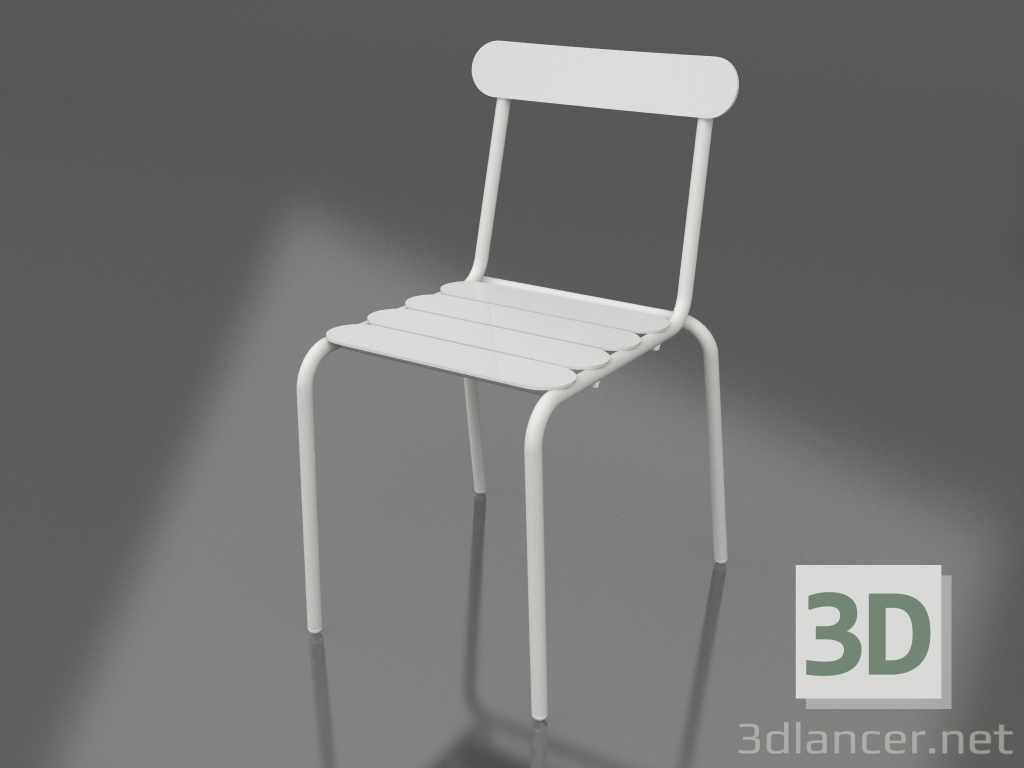 3d model Silla de comedor (gris) - vista previa