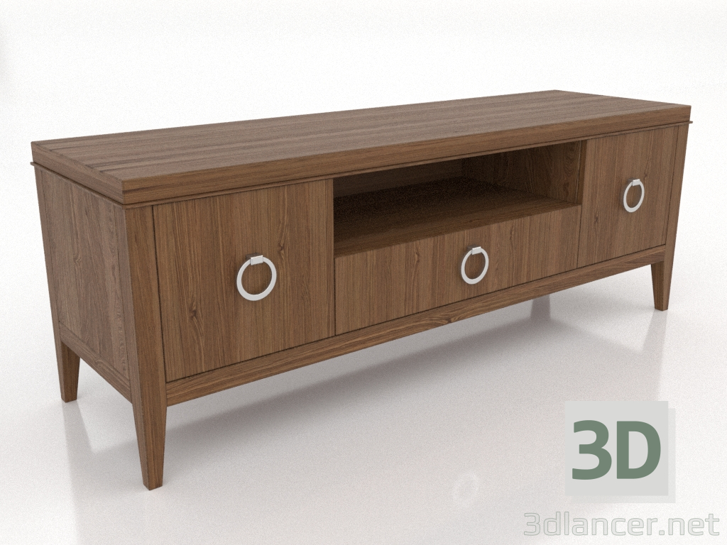 modello 3D Mobile TV 3 1500 mm (noce chiaro) - anteprima modello 3D Mobile TV 3 1500 mm (noce chiaro) - anteprima