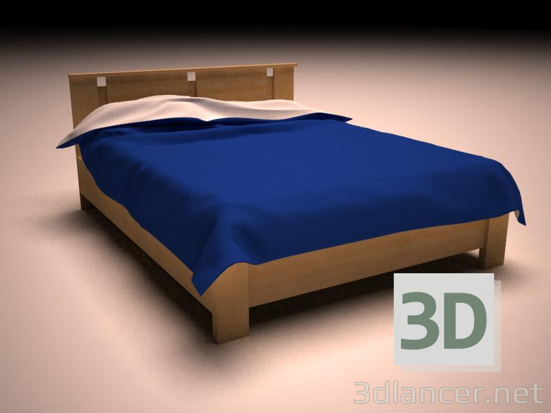 3d model Cama - vista previa