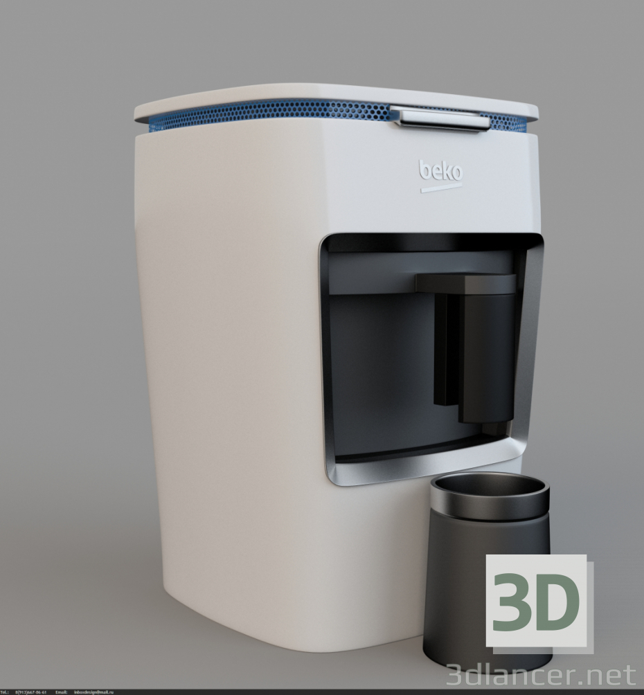 modèle 3D de Machine à café Beko BKK 2300 acheter - rendu