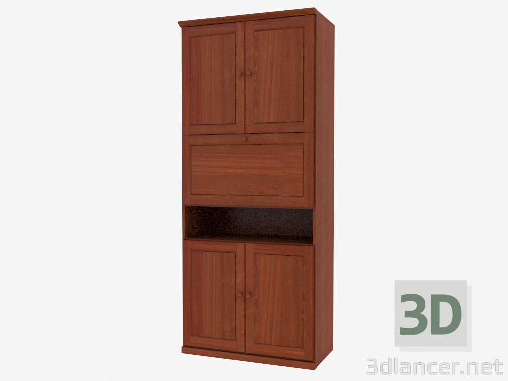 3d model Bookcase with a bar (4821-13) - preview