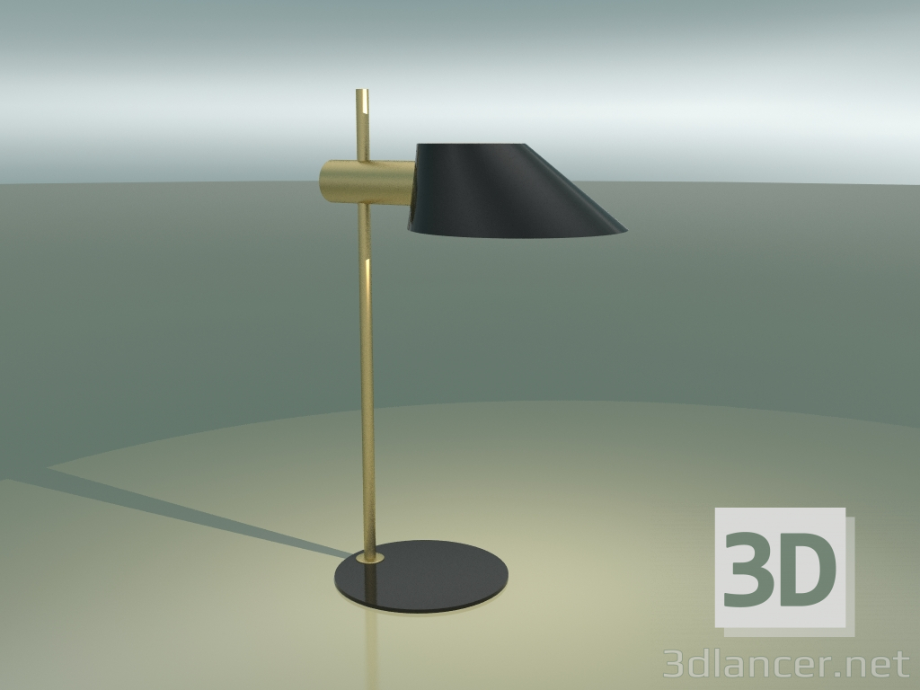 3D Modell Tischlampe Dänisch (Gold) - Vorschau